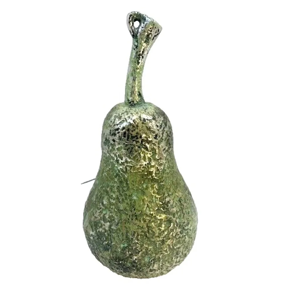 Vintage Green Pear Resin 8 inches Decorative Realistic‎ Fruit